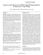 Laparoscopic Removal of Pubovaginal Polypropylene Tension-Free Tape Slings